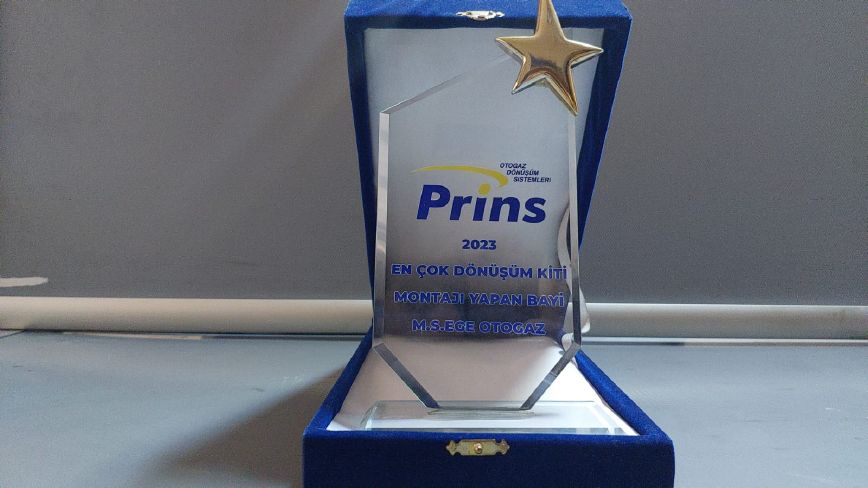 Ege Otogaz – 2023 Yılında Prins’ten “En Çok Dönüşüm Kiti Montajı Yapan Bayi” Ödülünü Aldık